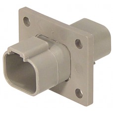 DT04-4P-L012-W - 4 circuit flange mount female housing. (1pc)